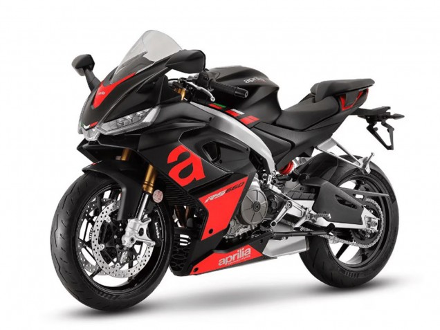 Mejores Carenados Moto Aprilia RS660 2020-2024 - Negro Mate Rojo