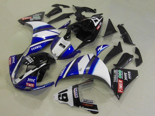 Mejores Carenados Moto Yamaha YZF R1 2009-2011 - Blanco Azul Negro Fimer Yamalube