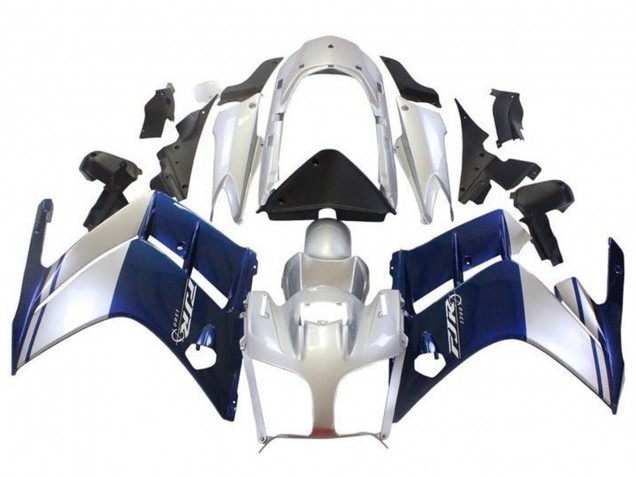 Mejores Carenados Moto Yamaha FJR1300 2007-2012 - Azul Oscuro Plata