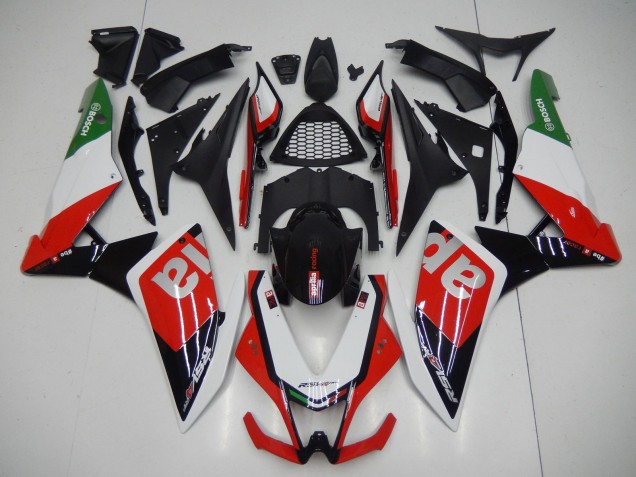Mejores Carenados Moto Aprilia RSV4 1000 2009-2015 - Rojo Blanco Negro Verde Gris