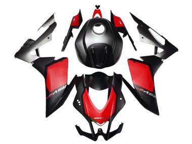 Mejores Kits Carenado Moto Aprilia RSV4 1000 2009-2015 - Negro Mate Rojo Gris