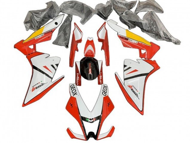 Mejores Carenado Moto Aprilia RSV4 1000 2009-2015 - Blanco Rojo Negro Amarillo