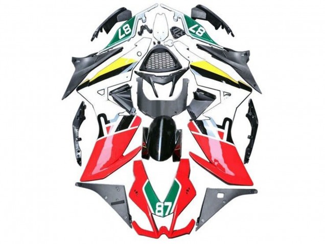 Mejores Carenados Moto Aprilia RSV4 1000 2009-2015 - Rojo Blanco Negro Verde Amarillo 87