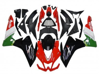 Mejores Carenados Moto Aprilia RSV4 1000 2009-2015 - Rojo Negro Verde Blanco