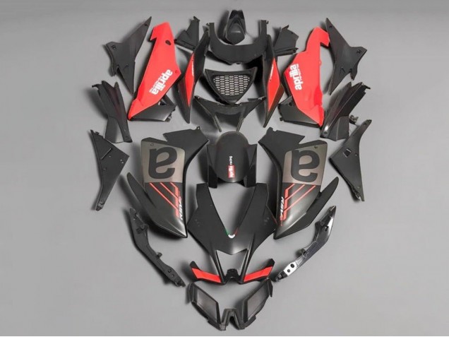 Mejores Carenados Moto Aprilia RSV4 1000 2009-2015 - Negro Mate Rojo Gris