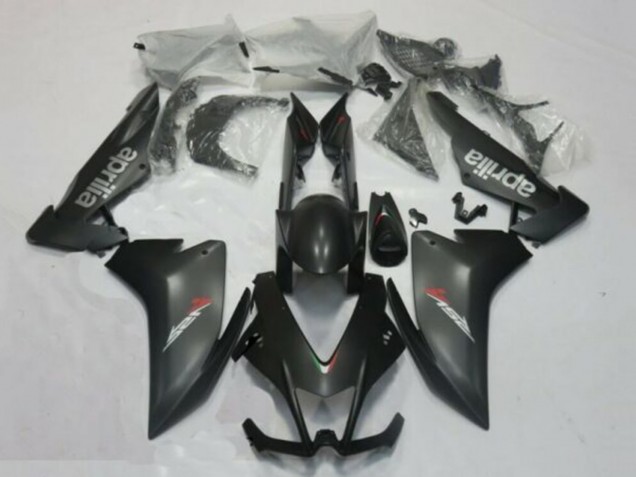 Mejores Carenados Moto Aprilia RSV4 1000 2009-2015 - Negro Mate Plata Rojo Calcomanía