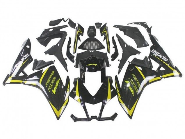 Mejores Carenados Moto Aprilia RSV4 1000 2009-2015 - Negro Amarillo