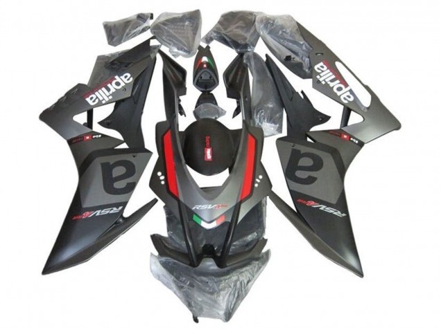 Mejores Carenados Moto Aprilia RSV4 1000 2016-2020 - Negro Mate Gris Rojo