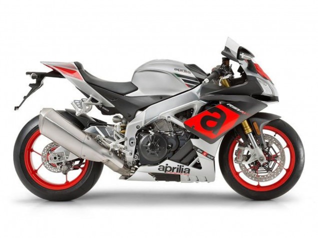 Mejores Carenados Moto Aprilia RSV4 1000 2016-2020 - Plata Rojo Negro