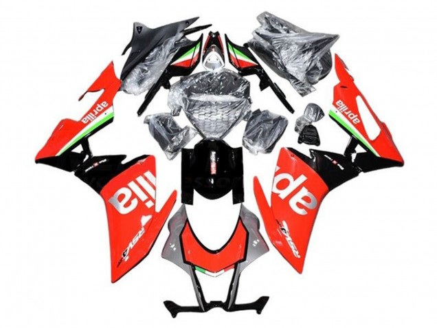 Mejores Carenados Moto Aprilia RSV4 1000 2016-2020 - Rojo Plata Negro Verde Blanco
