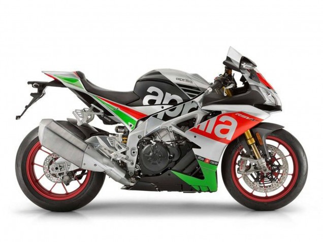 Mejores Carenado Moto Aprilia RSV4 1000 2016-2020 - Plata Rojo Negro Verde