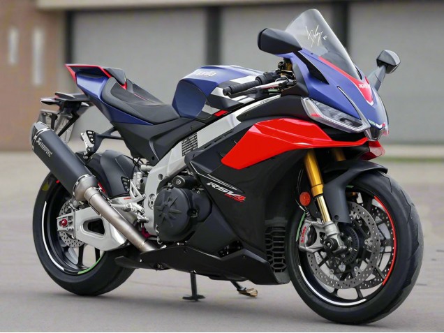 Mejores Carenados Moto Aprilia RSV4 1100 2021-2024 - Azul Mate Rojo Brillante Negro