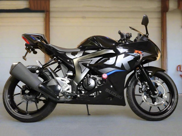 Mejores Carenados Moto Suzuki GSXR125 2017-2025 - Negro Plata Azul