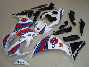 Mejores Carenados Moto Yamaha YZF R1 2009-2011 - Blanco Azul Rojo Negro Martini
