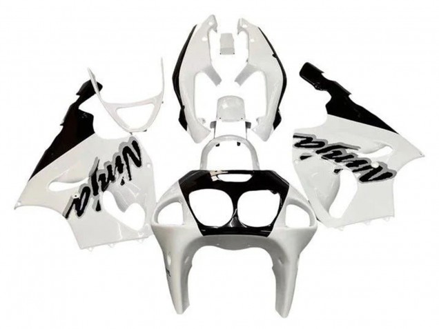 Mejores Carenados Moto Kawasaki ZX7R 1996-2003 - Blanco Negro