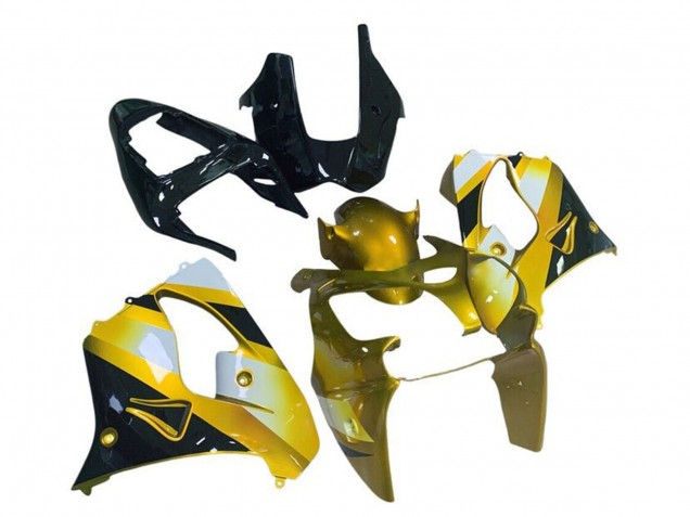 Mejores Carenados Moto Kawasaki ZX9R 2002-2003 - Amarillo Blanco Negro