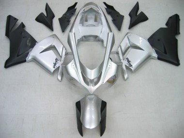 Mejores Carenados Moto Kawasaki ZX10R 2004-2005 - Plata Brillante Negro Mate