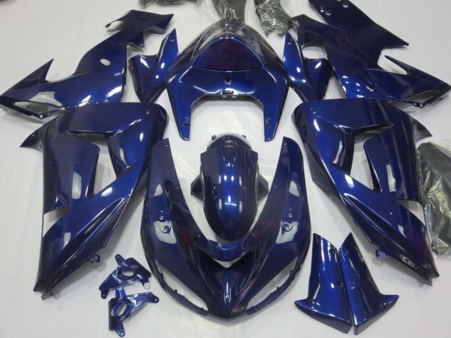 Mejores Carenado Moto Kawasaki ZX10R 2006-2007 - Azul Oscuro