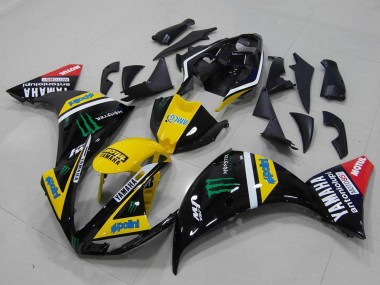 Mejores Carenados Moto Yamaha YZF R1 2012-2014 - Amarillo Blanco Negro Rojo Verde Monstruo