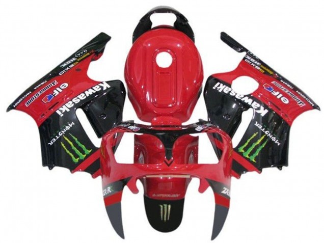 Mejores Carenados Moto Kawasaki ZX12R 2002-2006 - Rojo Negro Verde Elf Monstruo