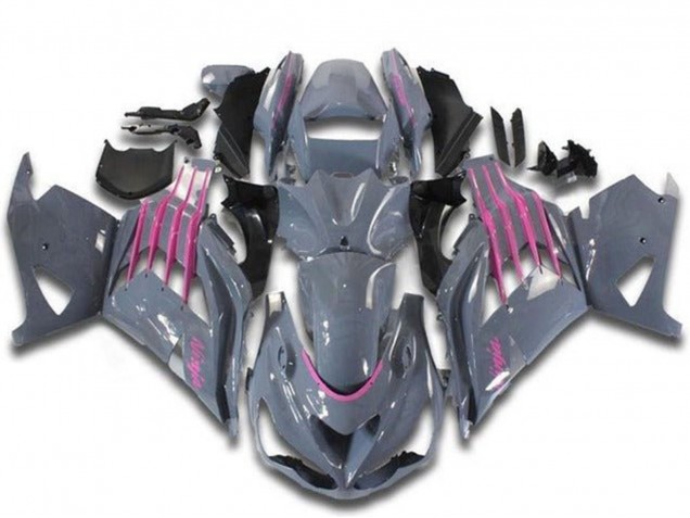 Mejores Carenados Moto Kawasaki ZX14R ZZR1400 2012-2024 - Nardo Gris Rosa