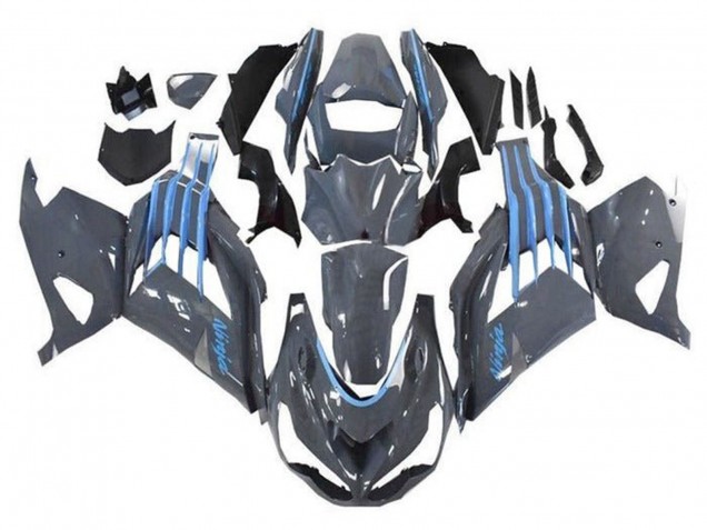Mejores Carenados Moto Kawasaki ZX14R ZZR1400 2012-2024 - Nardo Gris Azul
