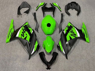 Mejores Carenados Moto Kawasaki EX300 2013-2024 - Verde Blanco Negro