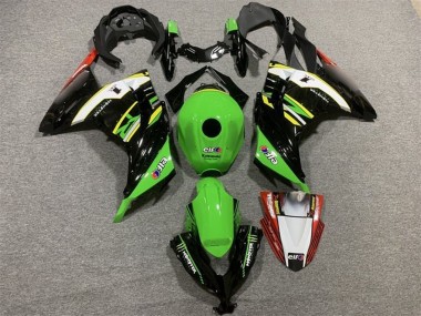 Mejores Carenados Moto Kawasaki EX300 2013-2024 - Verde Negro Blanco Amarillo Rojo