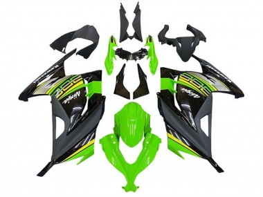 Mejores Carenados Moto Kawasaki EX300 2013-2024 - Verde Negro Plata Amarillo