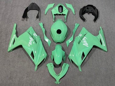 Mejores Carenados Moto Kawasaki EX300 2013-2024 - Verde Claro Blanco