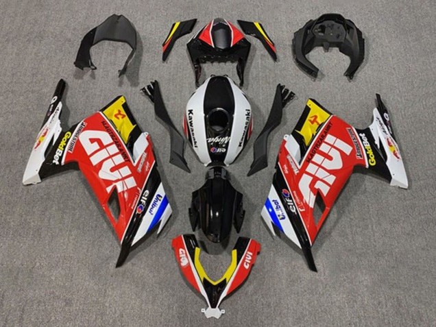 Mejores Carenados Moto Kawasaki EX300 2013-2024 - Blanco Rojo Amarillo Azul Negro Givi