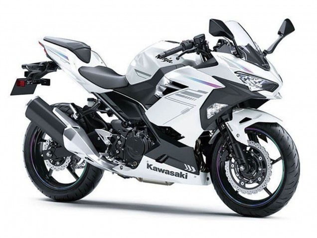 Mejores Carenados Moto Kawasaki Ninja 400 2018-2024 - Blanco Perla Blizzard