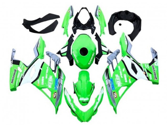 Mejores Carenados Moto Kawasaki Ninja 400 2018-2024 - Verde Gris Negro Azul Trick Star Bridgestone