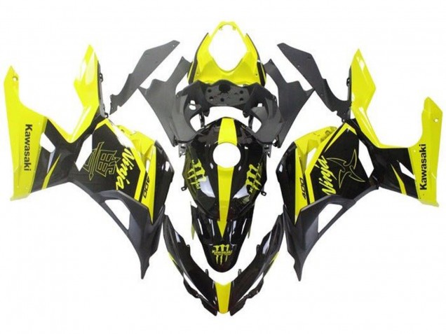 Mejores Carenados Moto Kawasaki Ninja 400 2018-2024 - Amarillo Negro Monstruo