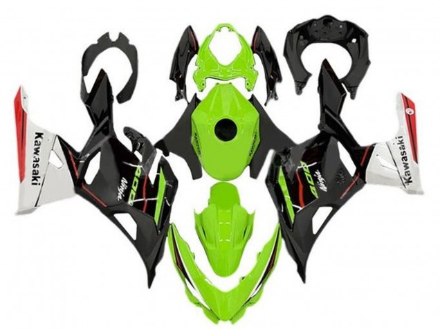Mejores Carenados Moto Kawasaki Ninja 400 2018-2024 - Verde Negro Blanco Rojo