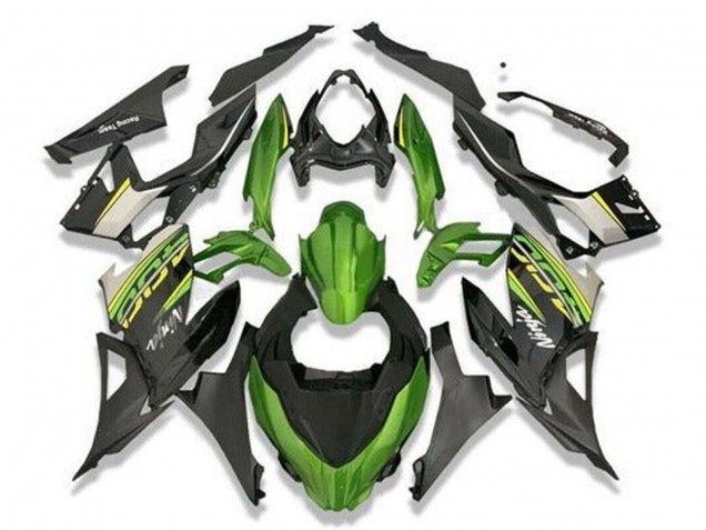 Mejores Carenados Moto Kawasaki Ninja 400 2018-2024 - Verde Negro Gris