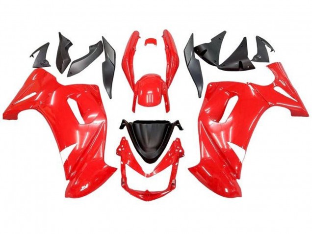 Mejores Carenados Moto Kawasaki Ninja 650 EX650 2006-2008 - Rojo Negro