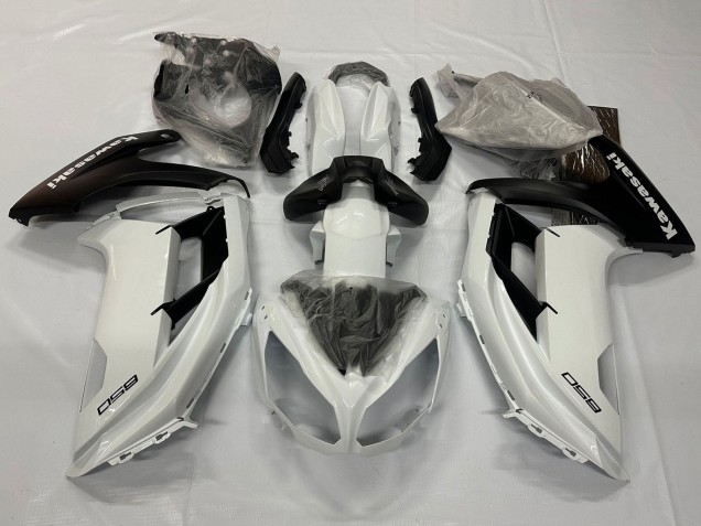 Mejores Carenados Moto Kawasaki Ninja 650 EX650 2012-2016 - Blanco Perla Negro Mate