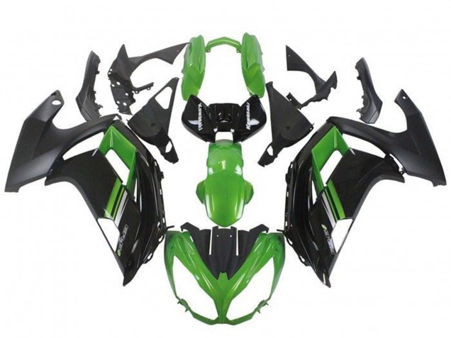 Mejores Carenados Moto Kawasaki Ninja ER6F 2012-2014 - Verde Negro