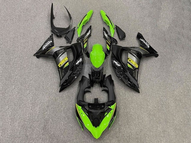 Mejores Carenados Moto Kawasaki Ninja 650 EX650 2017-2019 - Verde Amarillo Gris Negro