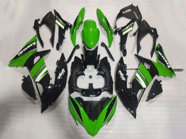 Mejores Carenados Moto Kawasaki Ninja 650 EX650 2017-2019 - Verde Negro Blanco