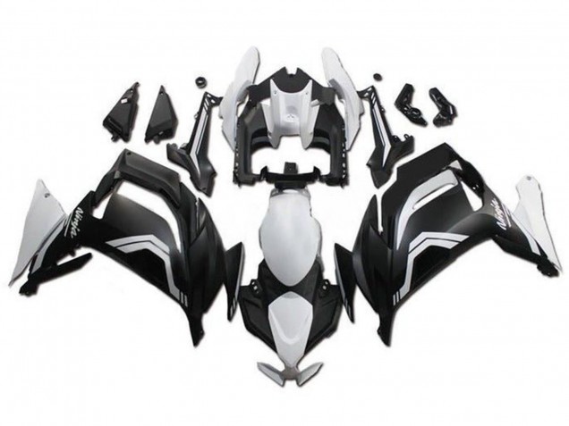 Mejores Carenados Moto Kawasaki Ninja 650 EX650 2020-2025 - Blanco Negro Mate