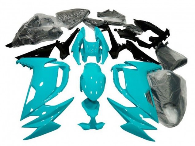 Mejores Carenados Moto Kawasaki Ninja 650 EX650 2020-2025 - Azul Claro Negro