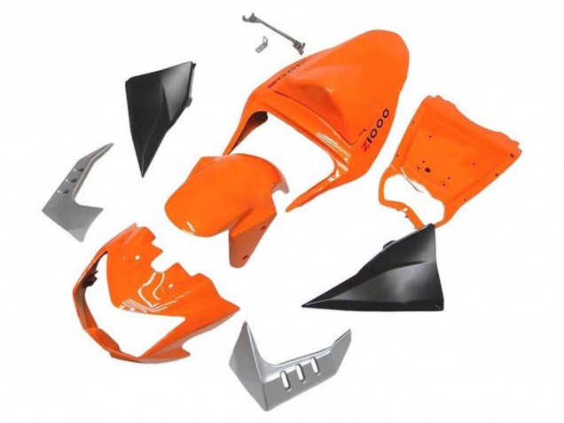 Mejores Carenados Moto Kawasaki Z1000 2003-2006 - Naranja Negro Mate
