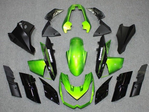 Mejores Carenados Moto Kawasaki Z1000 2010-2013 - Verde Negro