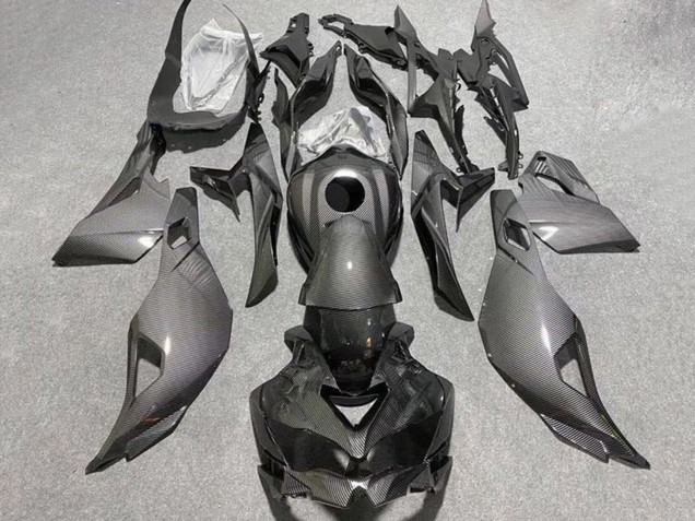 Mejores Carenados Moto Kawasaki ZX25R ZX-25R 2019-2025 - Negro Falso FibraCarbono