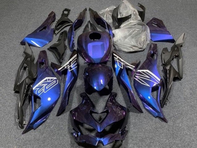 Mejores Carenados Moto Kawasaki ZX25R ZX-25R 2019-2025 - Púrpura Azul Gradiente