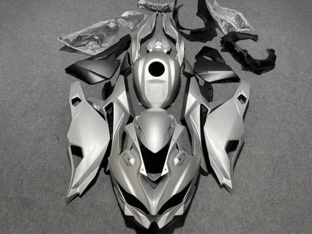 Mejores Carenados Moto Kawasaki ZX25R ZX-25R 2019-2025 - Plata Brillante Negro Mate