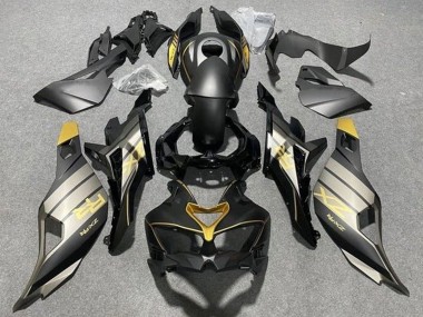 Mejores Carenados Moto Kawasaki ZX25R ZX-25R 2019-2025 - Negro Mate Gris Oro Negro Brillante