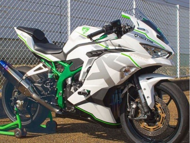 Mejores Carenados Moto Kawasaki ZX25R ZX-25R 2019-2025 - Blanco Plata Verde